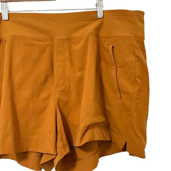 Athleta Womens Trekkie North Shorts Plus Size 22 Orange Hiking Outdoor Athletic - Picture 3 of 7